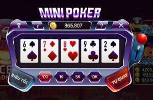 Mini poker Go99 - Quay hũ cực đã, đổi thưởng cực khủng