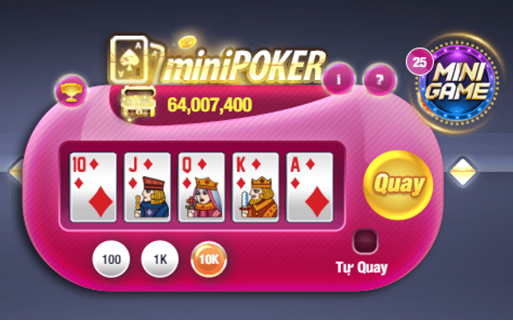 3 chiến thuật chơi mini poker trăm trận trăm thắng